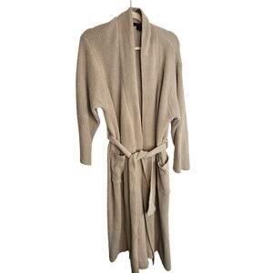 Natori Womens Plush Bathrobe Cozy Soft Robe Size XL Quiet Luxury Lounge Neutral